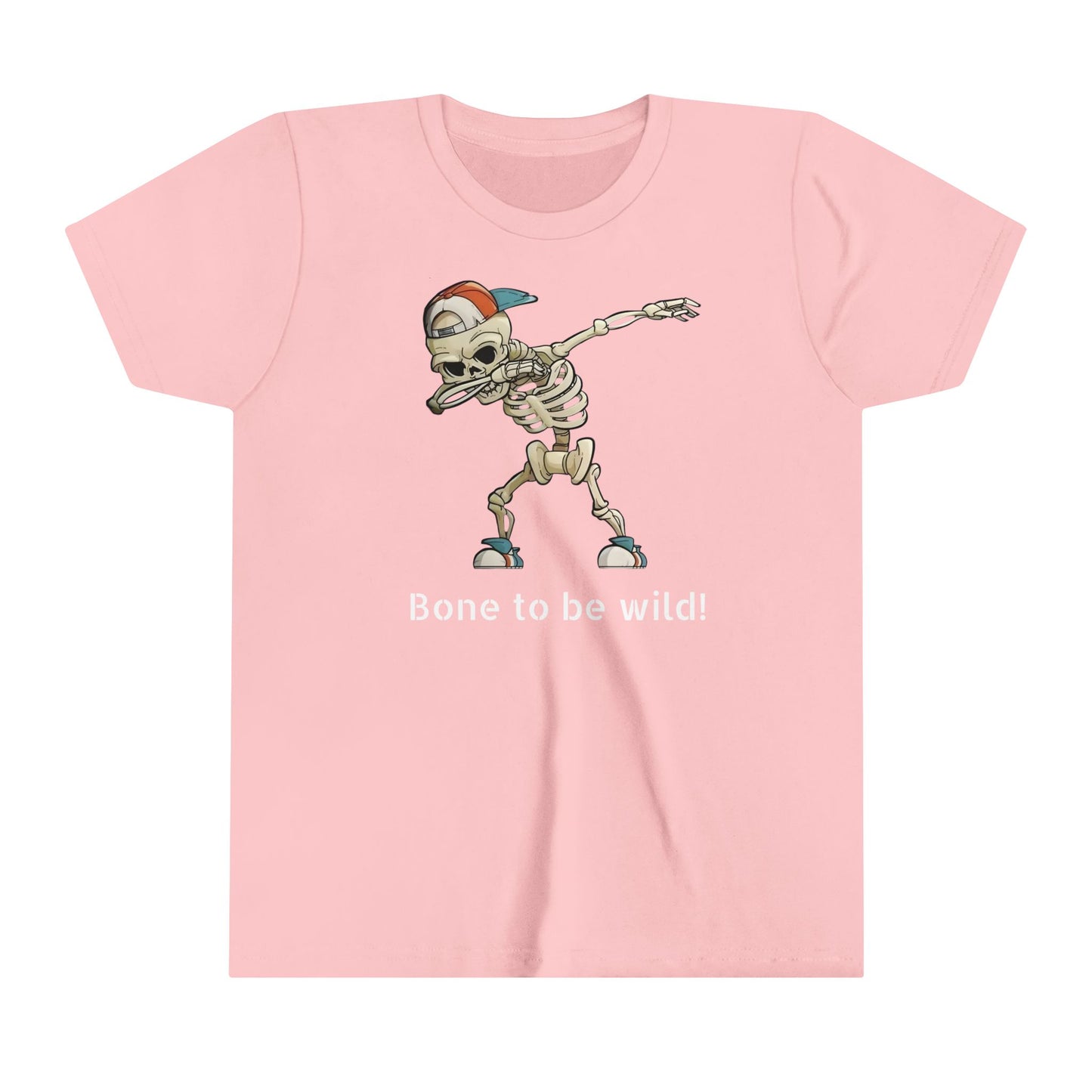 Cool Skeleton Dabbing Youth Short Sleeve Tee - Fun and Trendy Kid's Shirt for Casual Wear