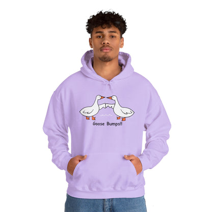 Goose Bumps Unisex Heavy Blend Hoodie - Fun & Cozy Sweatshirt for Bird Lovers