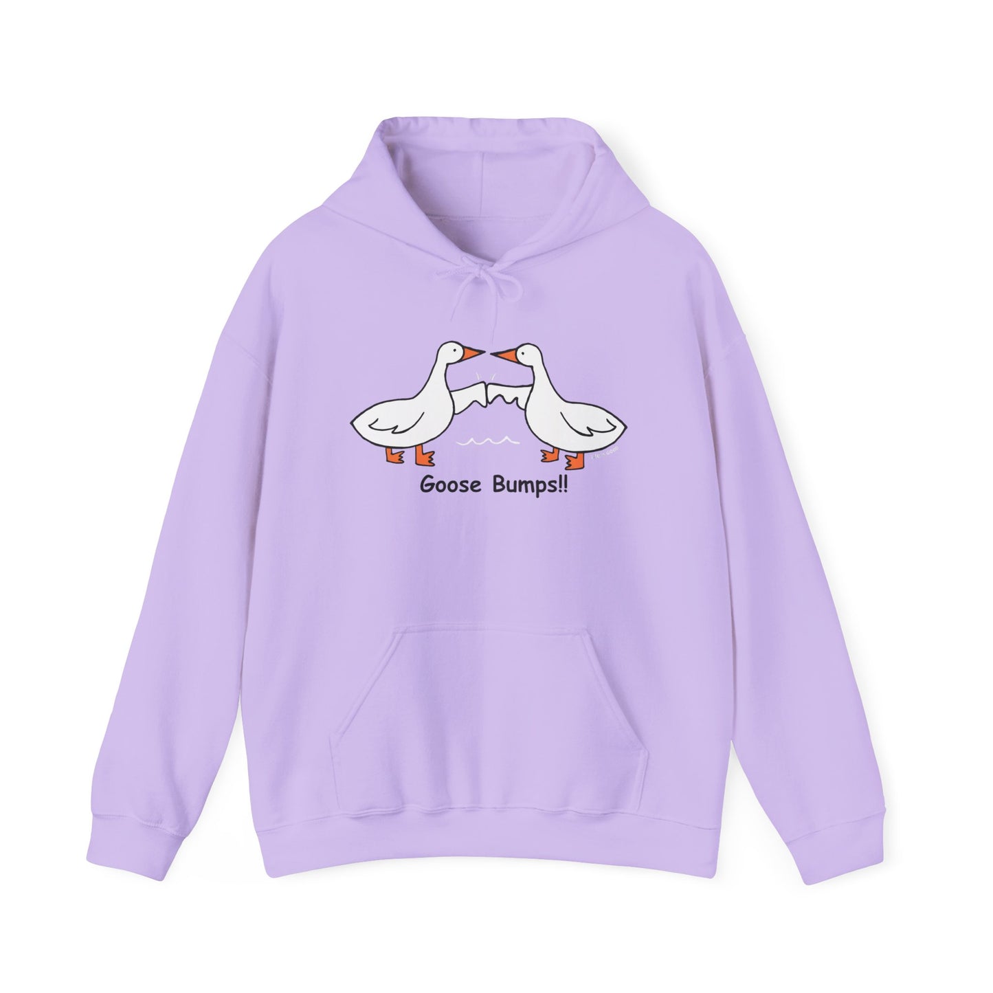 Goose Bumps Unisex Heavy Blend Hoodie - Fun & Cozy Sweatshirt for Bird Lovers