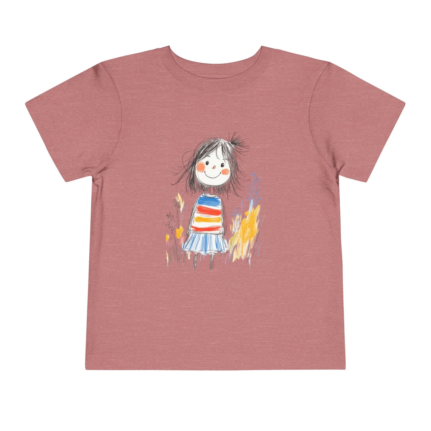 Whimsical Toddler Tee with Colorful Character Design