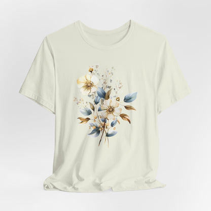 Floral Unisex Jersey T-Shirt - Soft and Stylish for Every Occasion