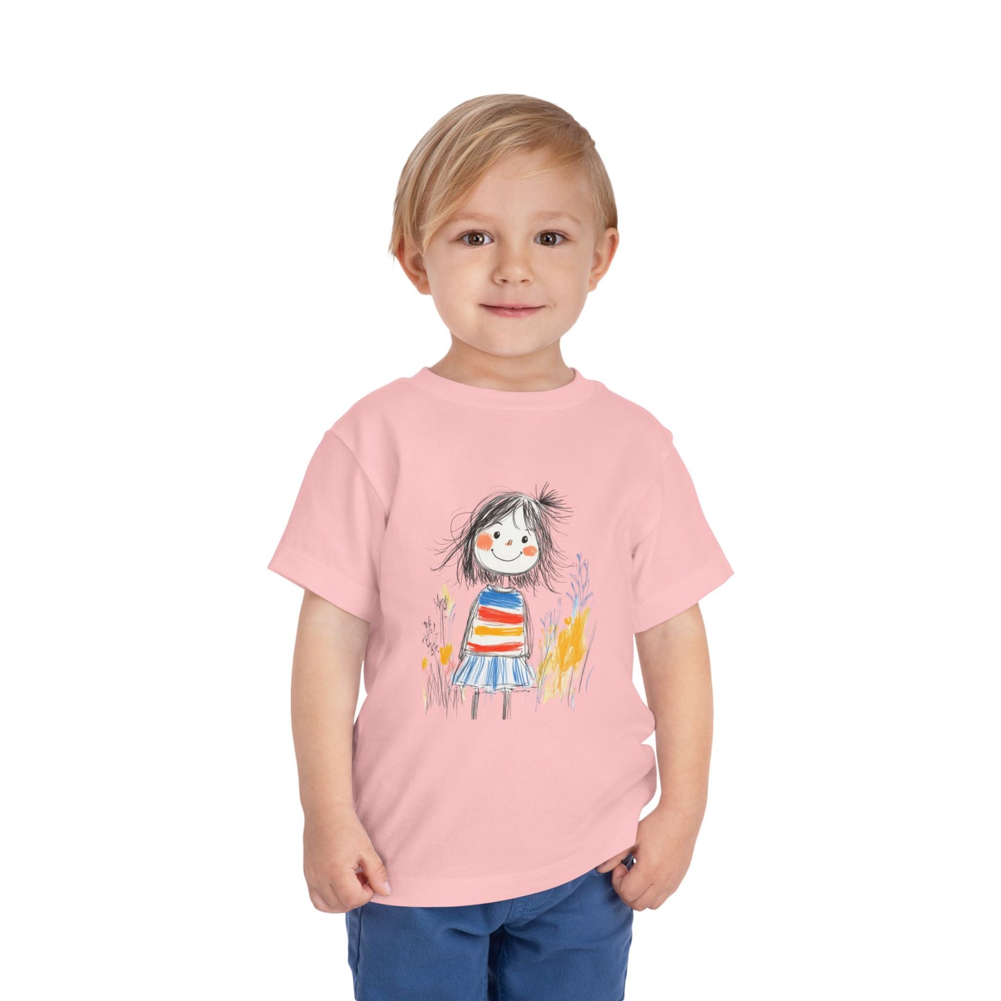 Whimsical Toddler Tee with Colorful Character Design