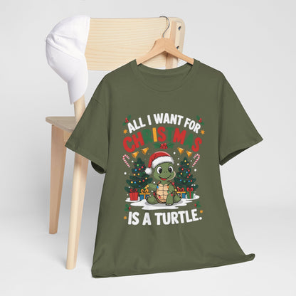 All I Want for Christmas Is a Turtle Unisex Heavy Cotton Tee 🎄🎅