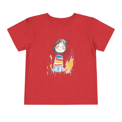 Whimsical Toddler Tee with Colorful Character Design