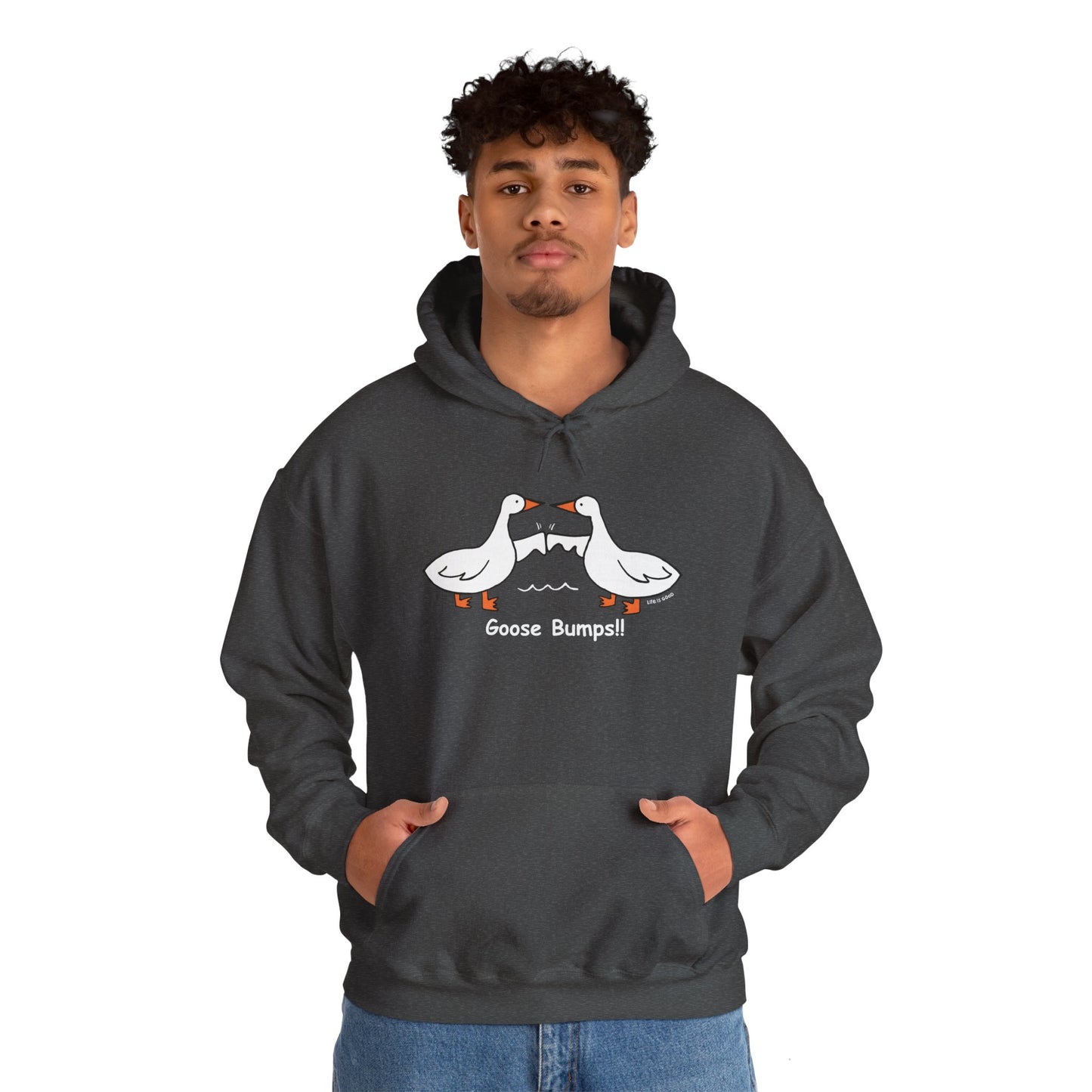 Goose Bumps Unisex Heavy Blend™ Hooded Sweatshirt - Dark Colours