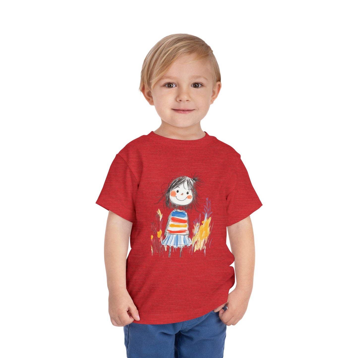 Whimsical Toddler Tee with Colorful Character Design