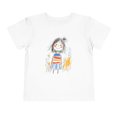 Whimsical Toddler Tee with Colorful Character Design