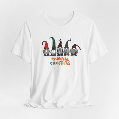 Merry Christmas Gnome Tee - Unisex Jersey Short Sleeve T-Shirt