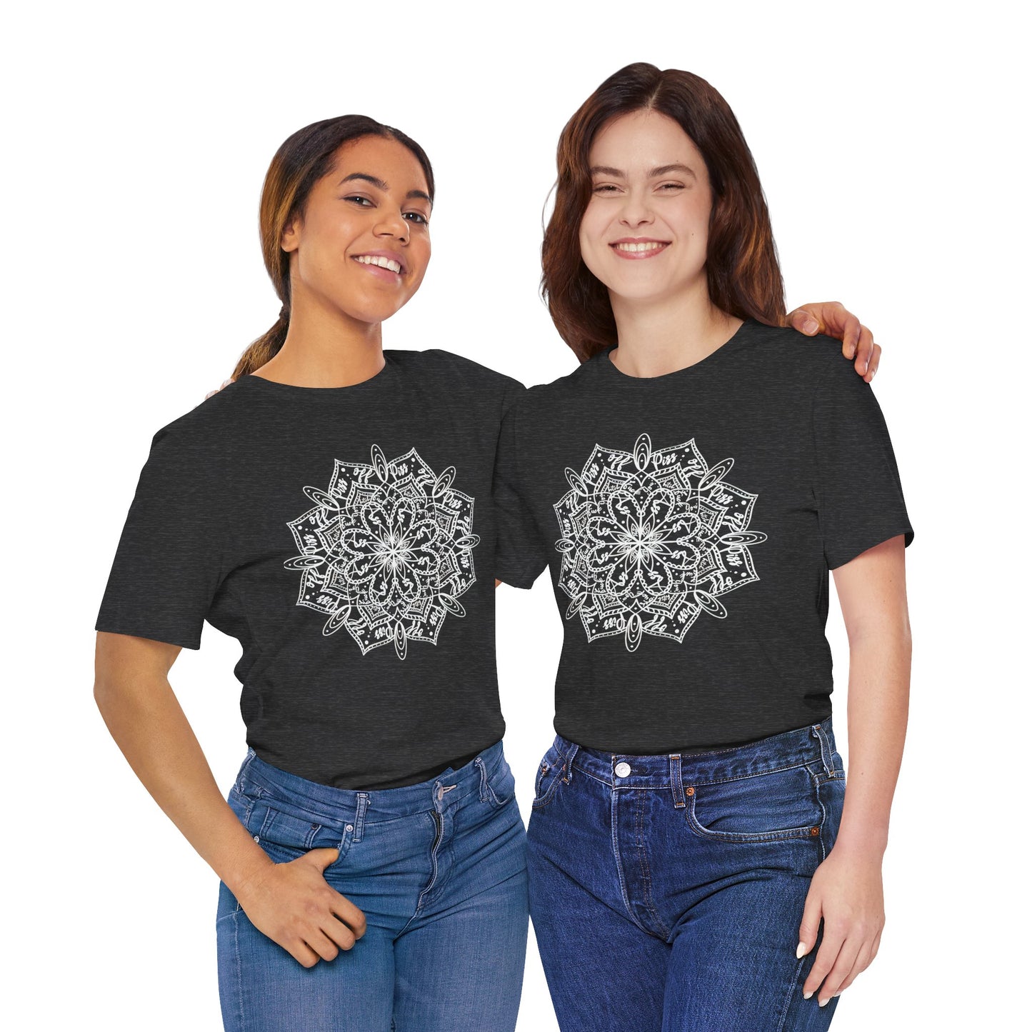 Zen Mandala Unisex Jersey Tee - Relaxed Fit Organic Cotton Shirt for Mindfulness and Meditation