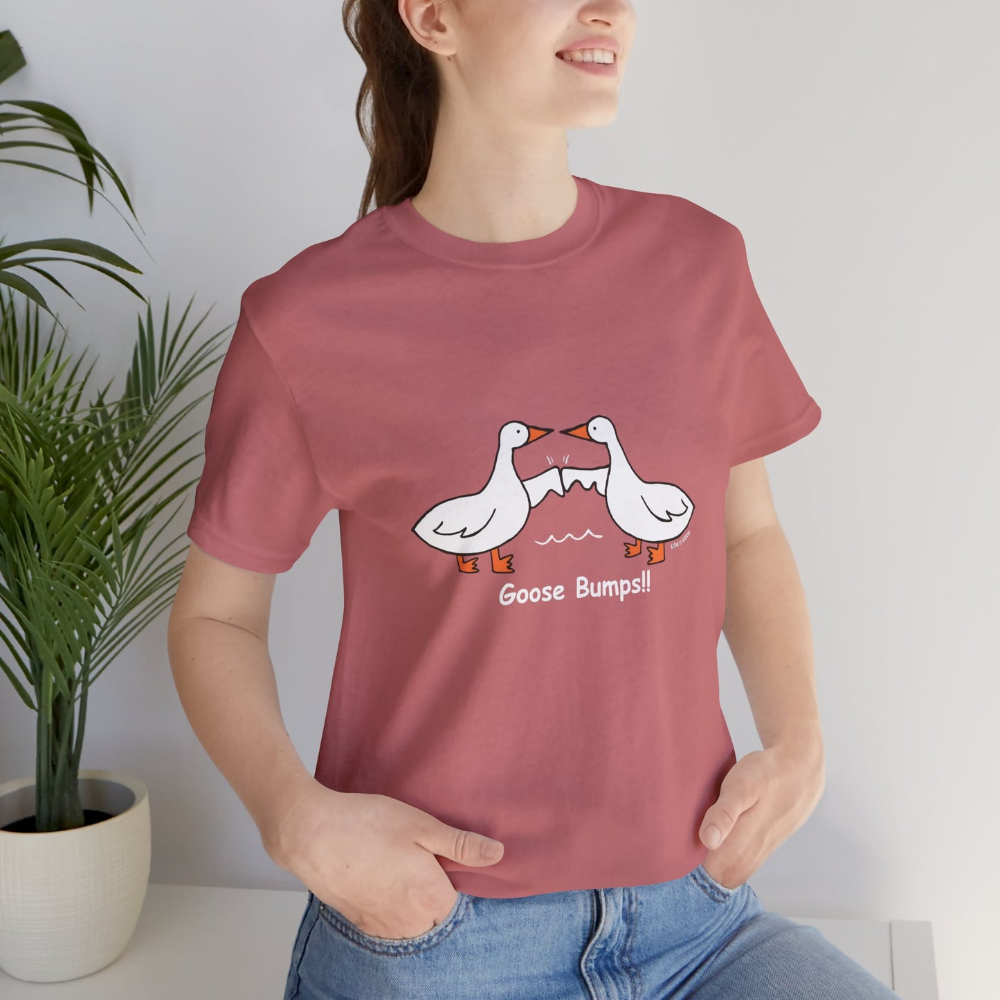 Goose Bumps!! Funny Unisex Jersey Tee - Perfect for Animal Lovers