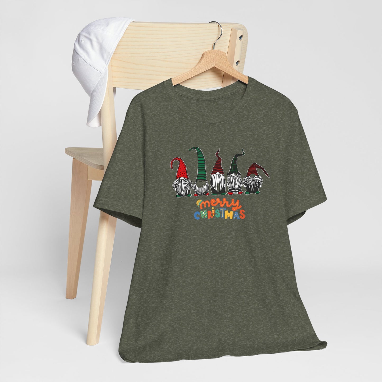 Merry Christmas Gnome Tee - Unisex Jersey Short Sleeve T-Shirt