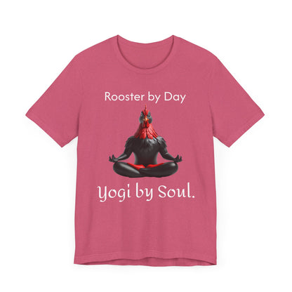 Yoga by Soul Unisex Jersey Short Sleeve Tee - Hen Meditation Design