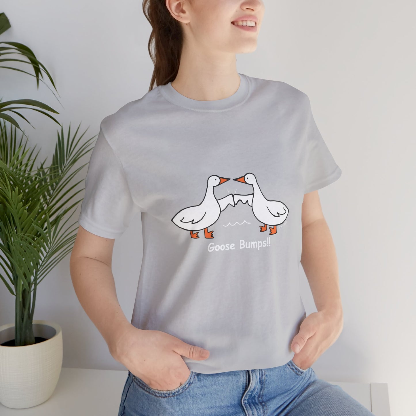 Goose Bumps!! Funny Unisex Jersey Tee - Perfect for Animal Lovers