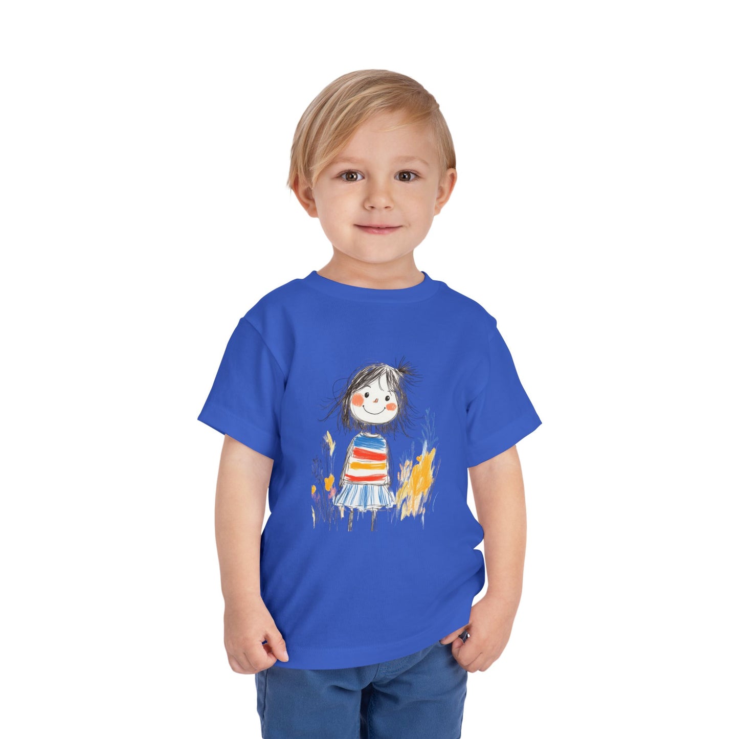 Whimsical Toddler Tee with Colorful Character Design