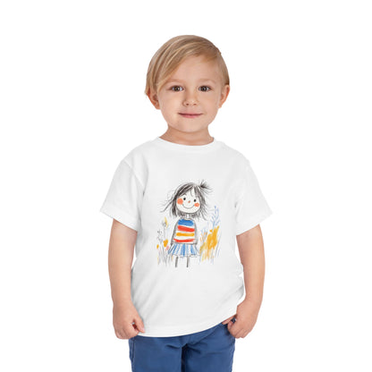 Whimsical Toddler Tee with Colorful Character Design