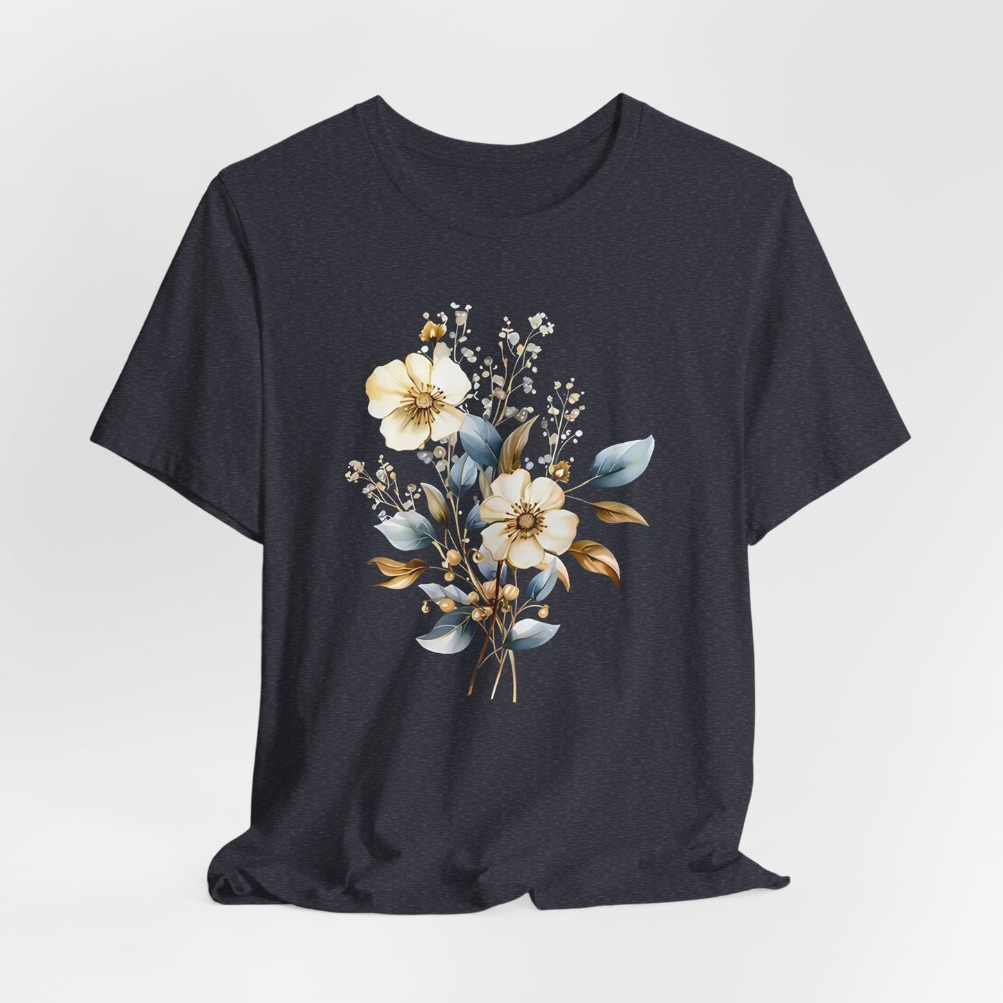 Floral Unisex Jersey T-Shirt - Soft and Stylish for Every Occasion