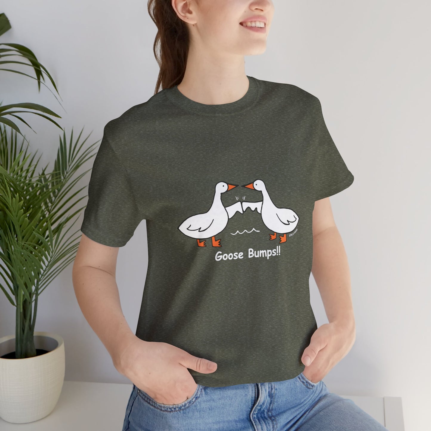 Goose Bumps!! Funny Unisex Jersey Tee - Perfect for Animal Lovers