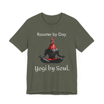 Yoga by Soul Unisex Jersey Short Sleeve Tee - Hen Meditation Design