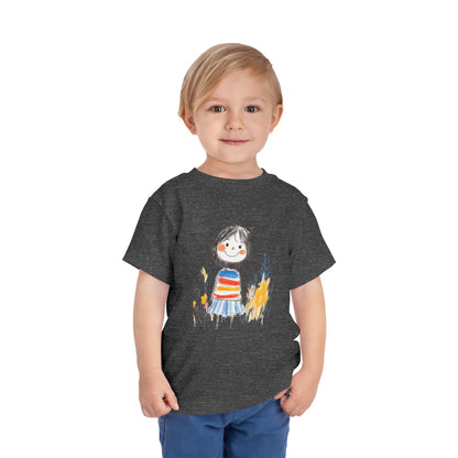 Whimsical Toddler Tee with Colorful Character Design