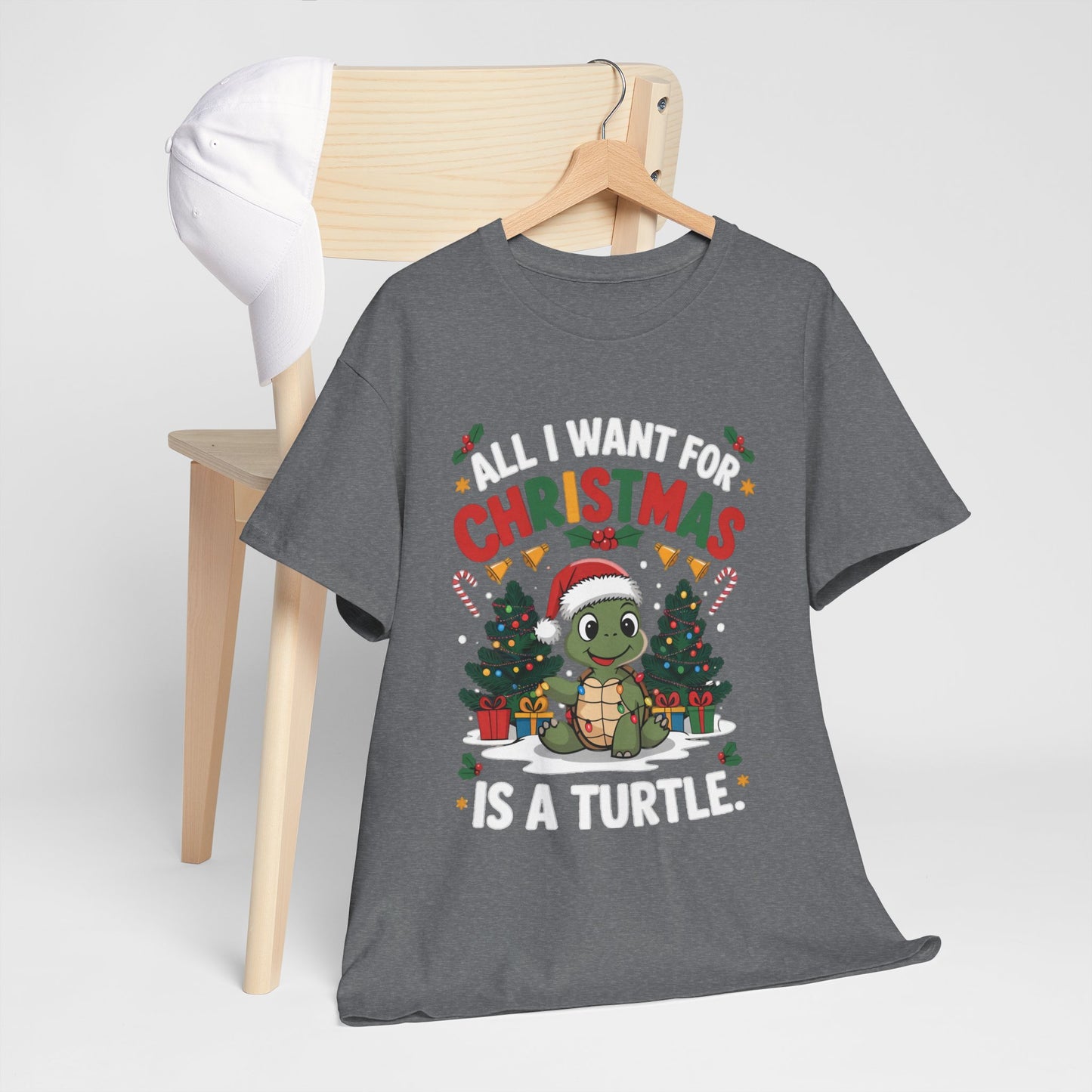 All I Want for Christmas Is a Turtle Unisex Heavy Cotton Tee 🎄🎅