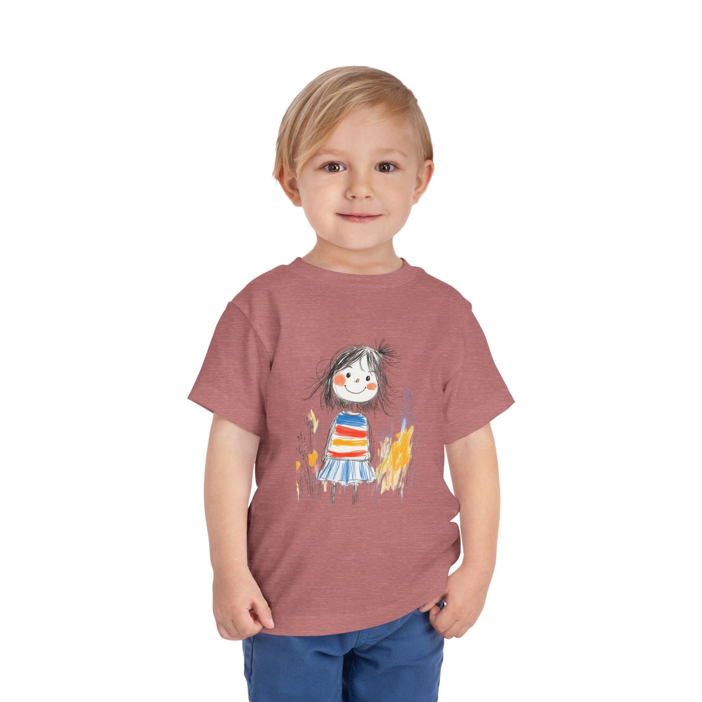 Whimsical Toddler Tee with Colorful Character Design