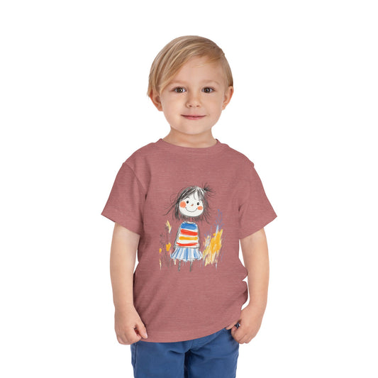 Whimsical Toddler Tee with Colorful Character Design