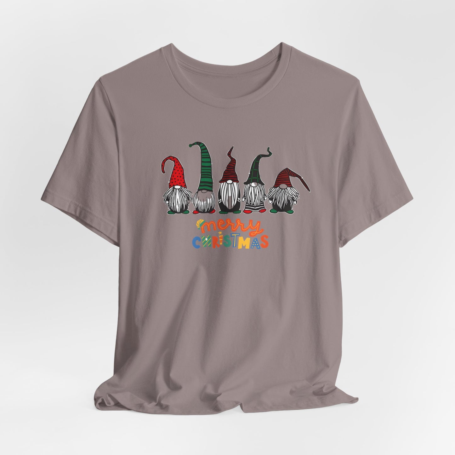 Merry Christmas Gnome Tee - Unisex Jersey Short Sleeve T-Shirt