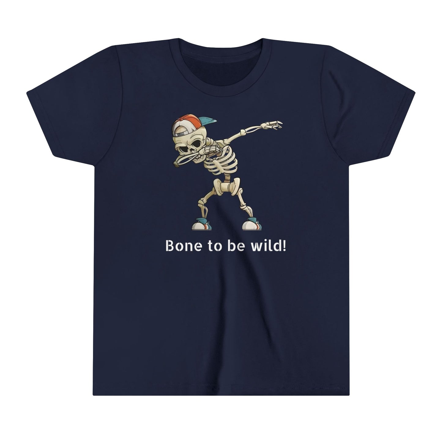 Cool Skeleton Dabbing Youth Short Sleeve Tee - Fun and Trendy Kid's Shirt for Casual Wear