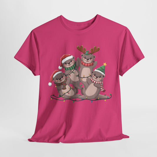 Festive Christmas Animal Friends Unisex Tee - Perfect Holiday Gift 🎅