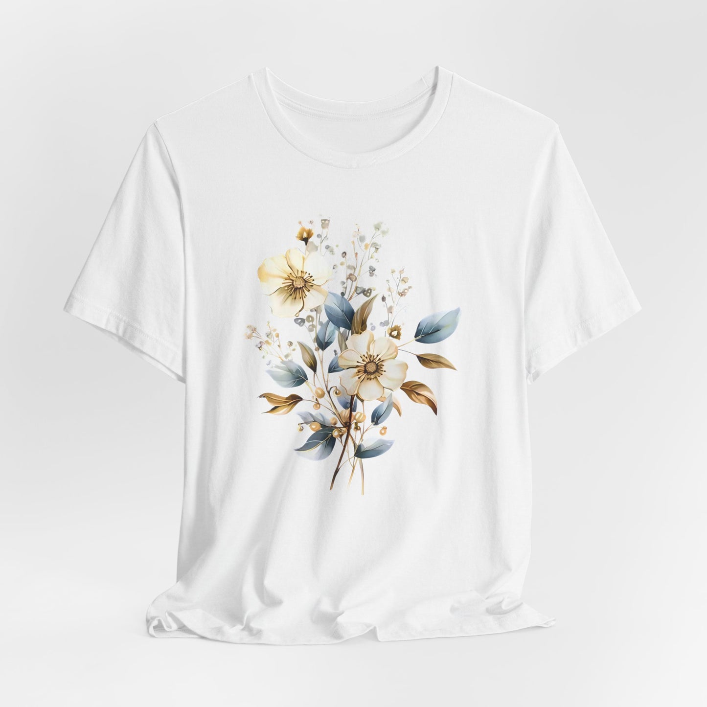 Floral Unisex Jersey T-Shirt - Soft and Stylish for Every Occasion