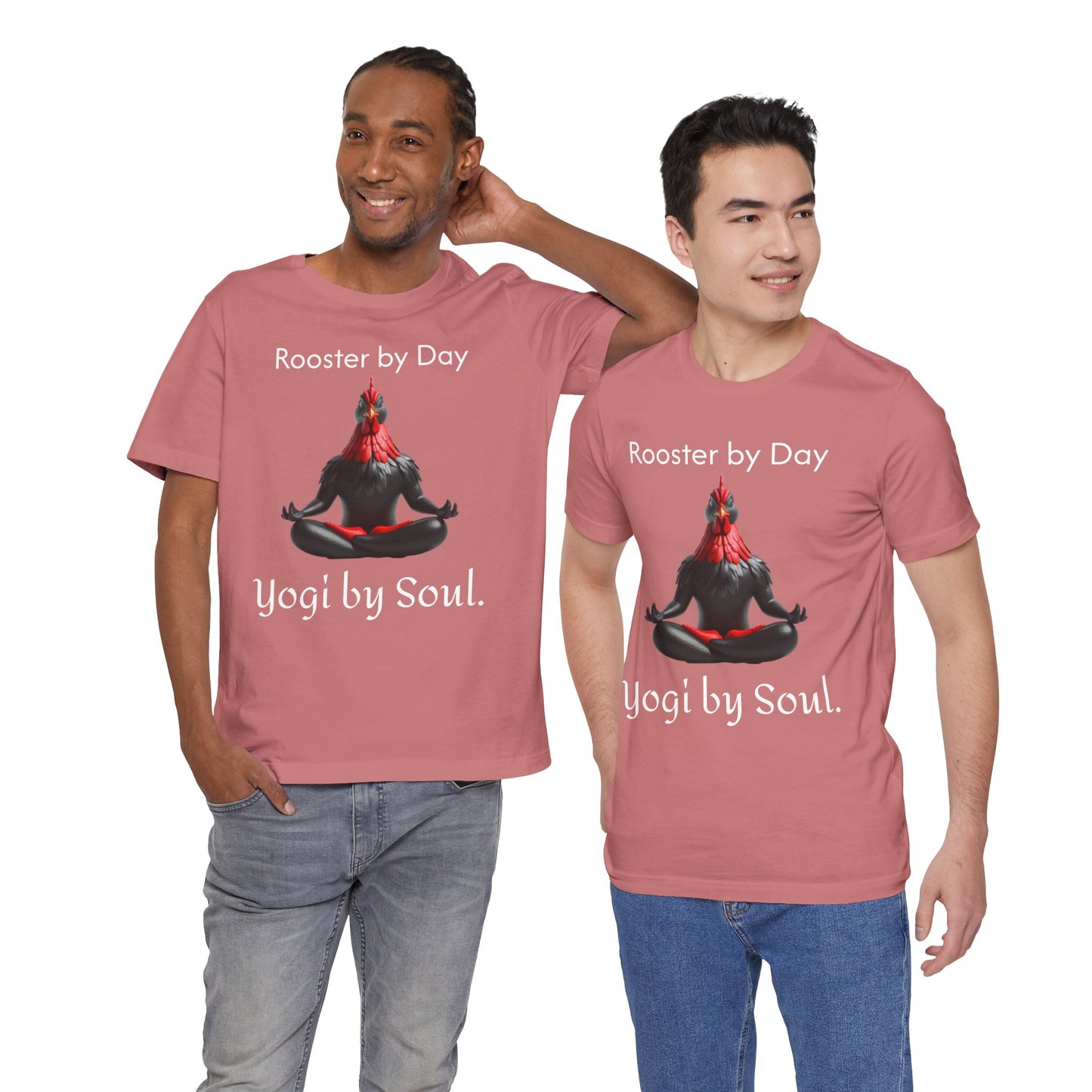 Yoga by Soul Unisex Jersey Short Sleeve Tee - Hen Meditation Design