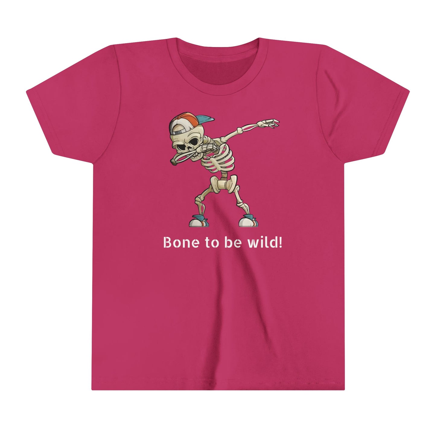 Cool Skeleton Dabbing Youth Short Sleeve Tee - Fun and Trendy Kid's Shirt for Casual Wear