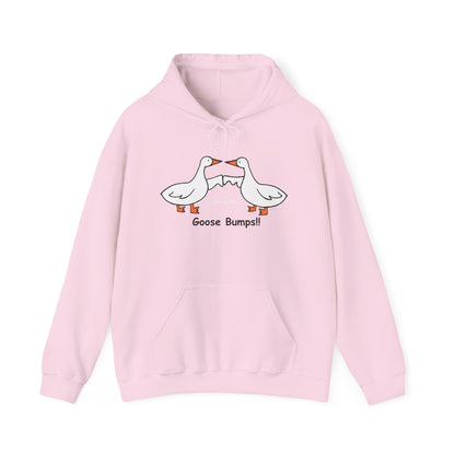 Goose Bumps Unisex Heavy Blend Hoodie - Fun & Cozy Sweatshirt for Bird Lovers