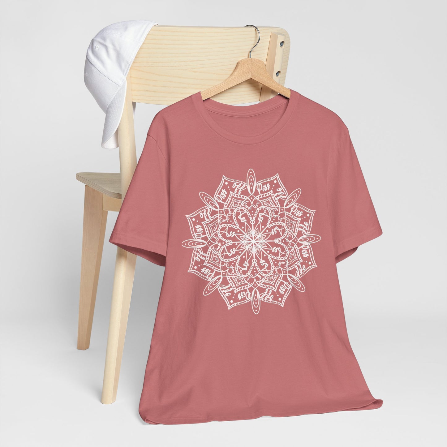 Zen Mandala Unisex Jersey Tee - Relaxed Fit Organic Cotton Shirt for Mindfulness and Meditation