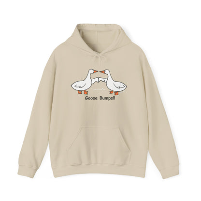 Goose Bumps Unisex Heavy Blend Hoodie - Fun & Cozy Sweatshirt for Bird Lovers