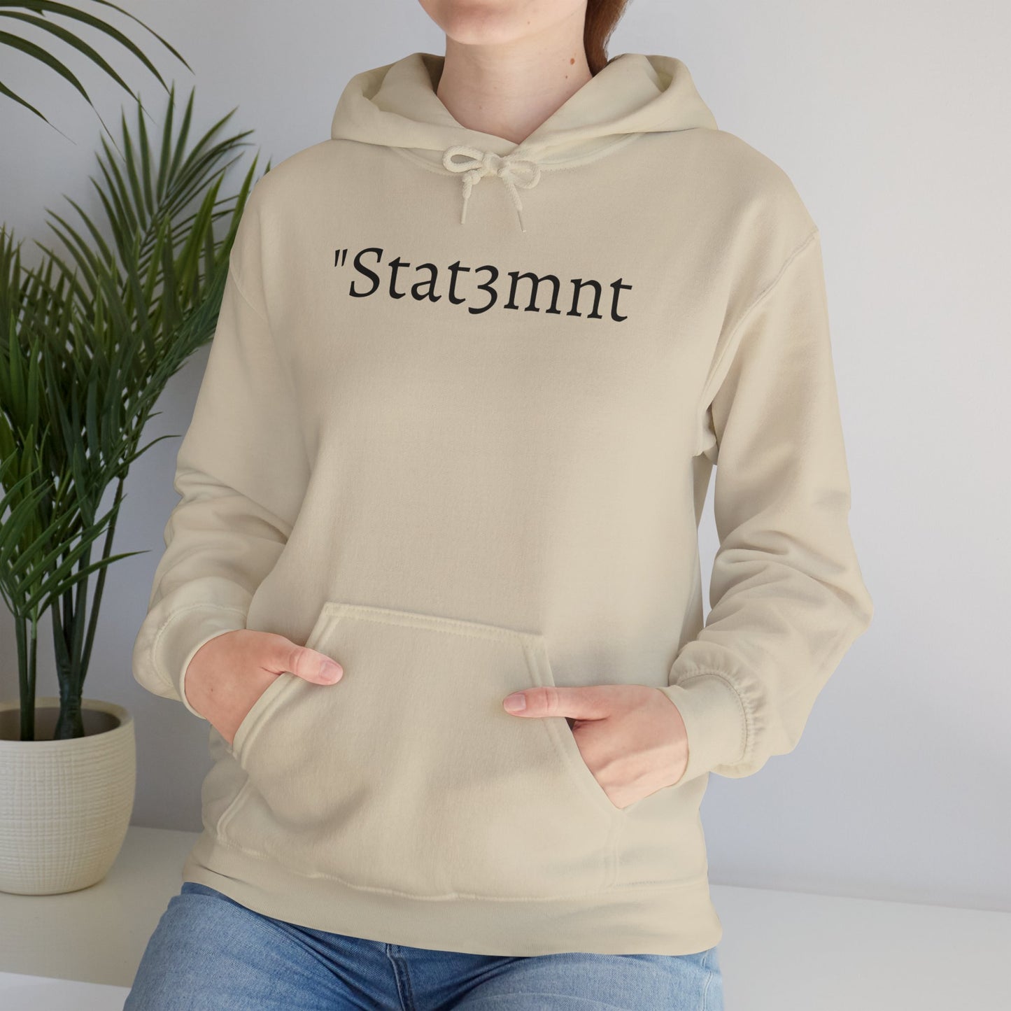 "Stat3mnt" Hooded Sweatshirt 💬