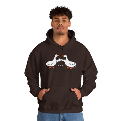 Goose Bumps Unisex Heavy Blend Hoodie - Fun & Cozy Sweatshirt for Bird Lovers