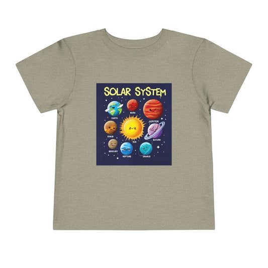 Solar System Toddler Tee - Cute Kids Space T-Shirt for Astronomy Lovers