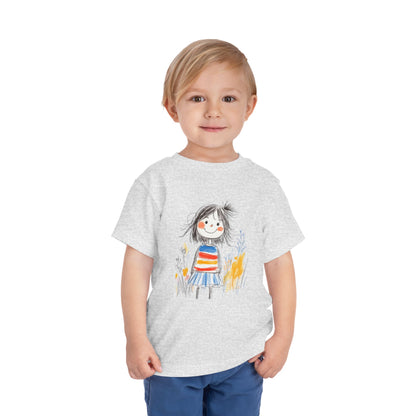 Whimsical Toddler Tee with Colorful Character Design