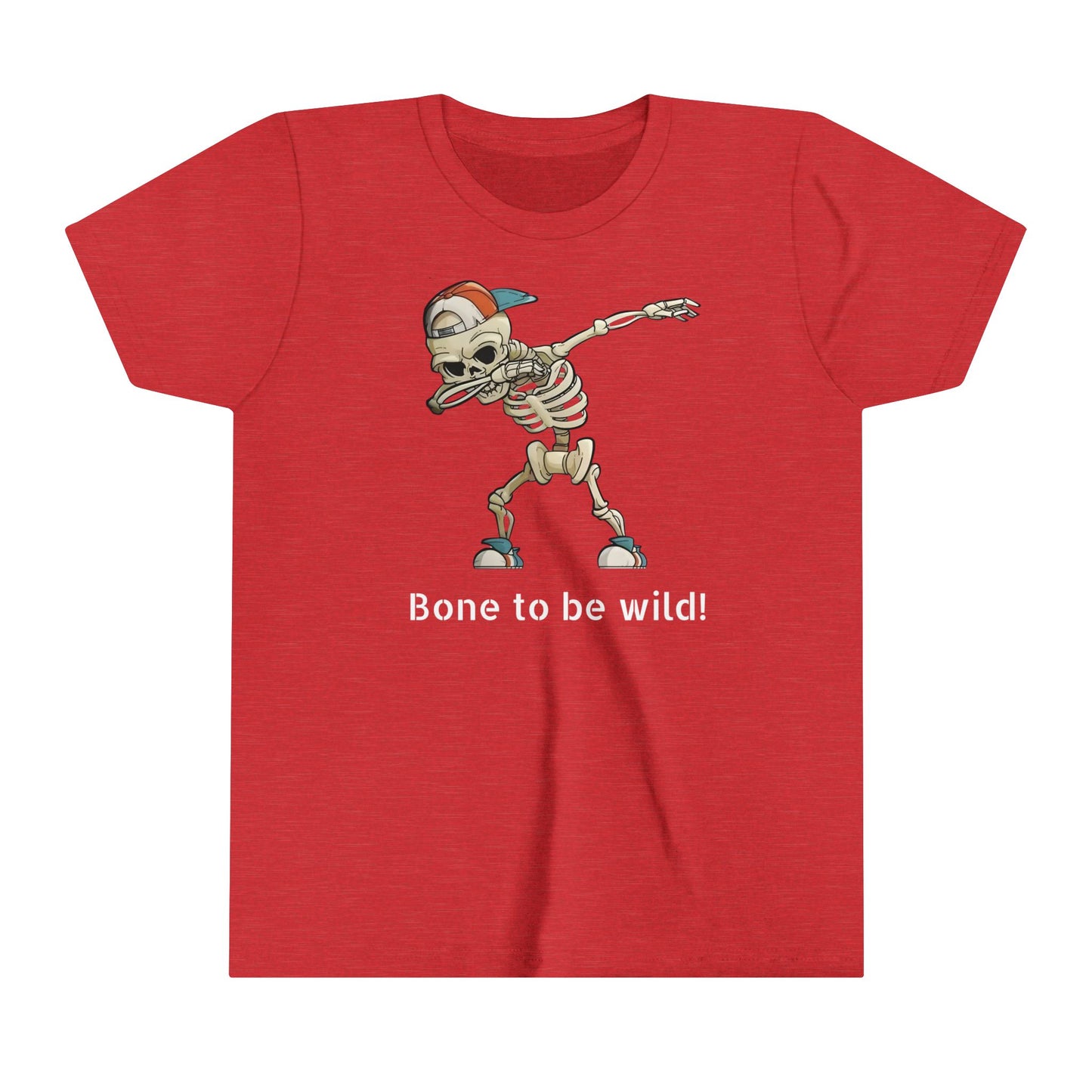 Cool Skeleton Dabbing Youth Short Sleeve Tee - Fun and Trendy Kid's Shirt for Casual Wear