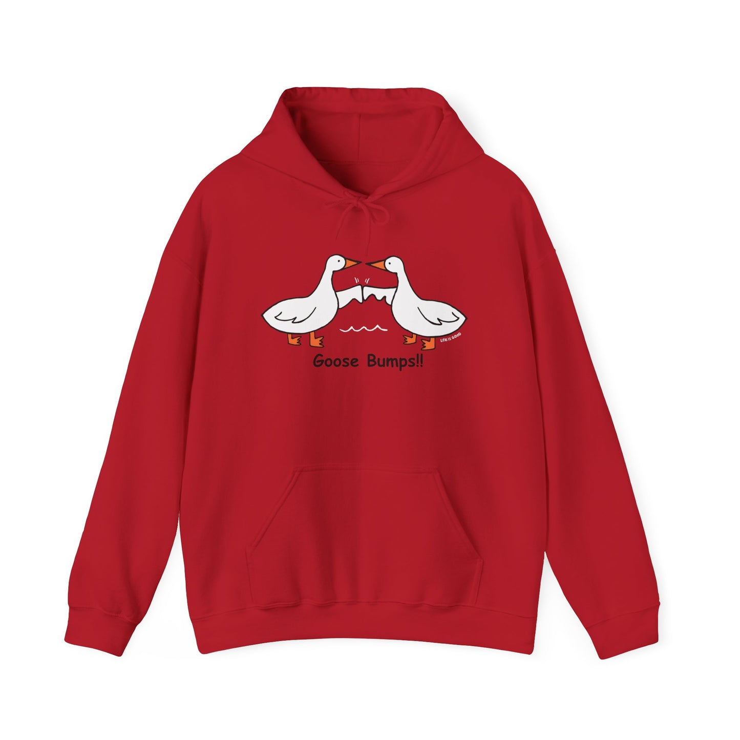 Goose Bumps Unisex Heavy Blend Hoodie - Fun & Cozy Sweatshirt for Bird Lovers