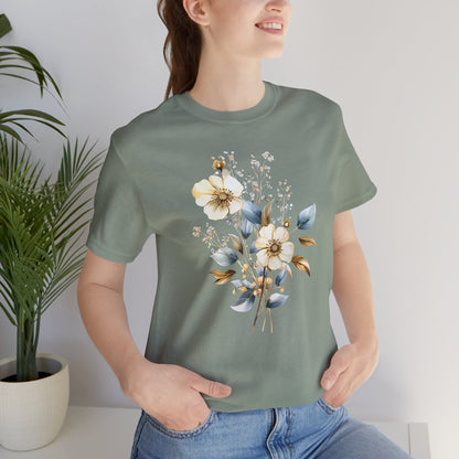 Floral Unisex Jersey T-Shirt - Soft and Stylish for Every Occasion