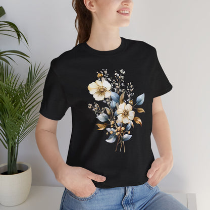 Floral Unisex Jersey T-Shirt - Soft and Stylish for Every Occasion