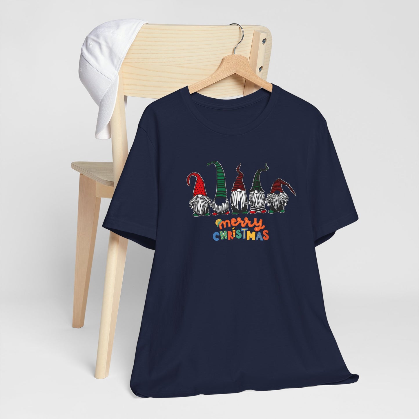 Merry Christmas Gnome Tee - Unisex Jersey Short Sleeve T-Shirt