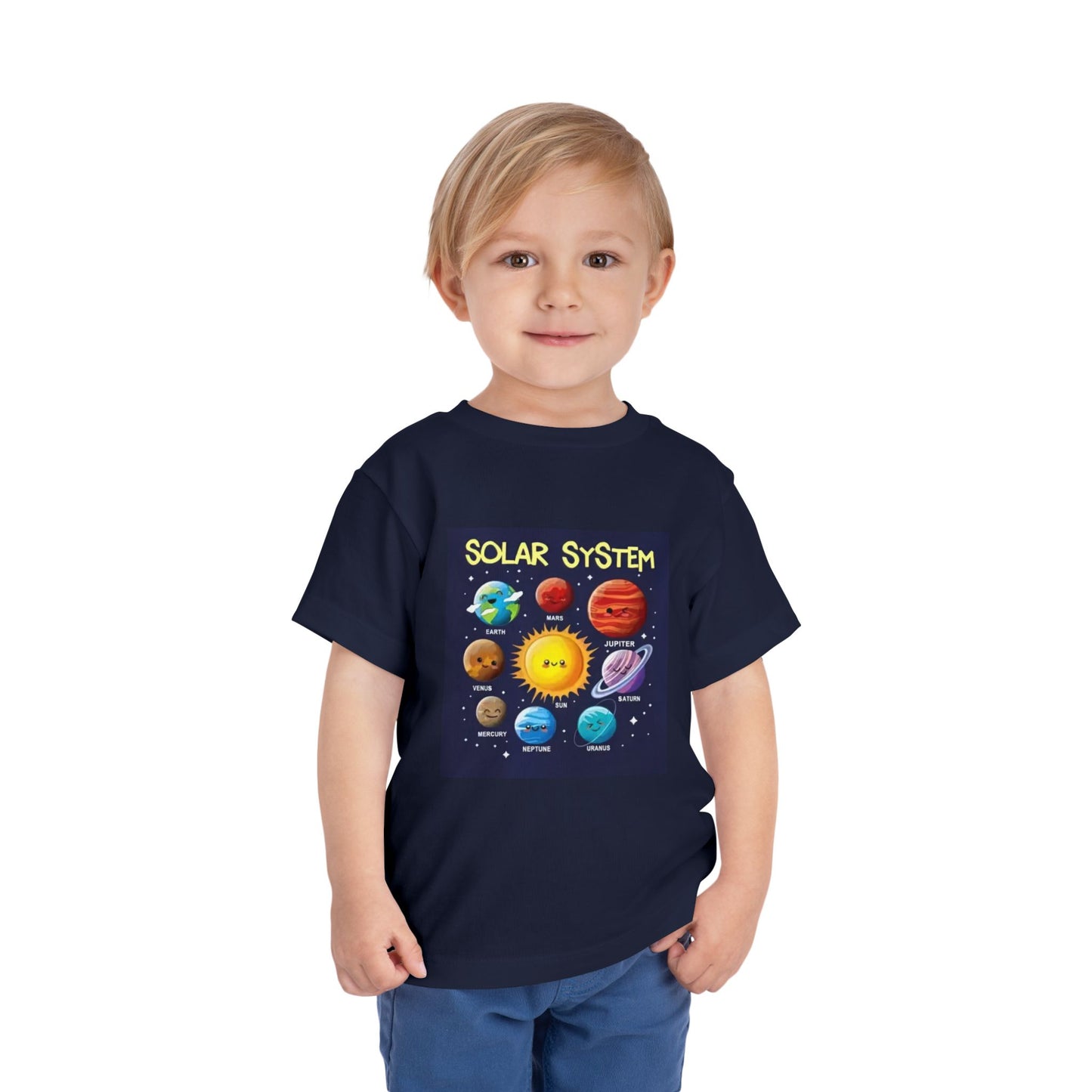 Solar System Toddler Tee - Cute Kids Space T-Shirt for Astronomy Lovers