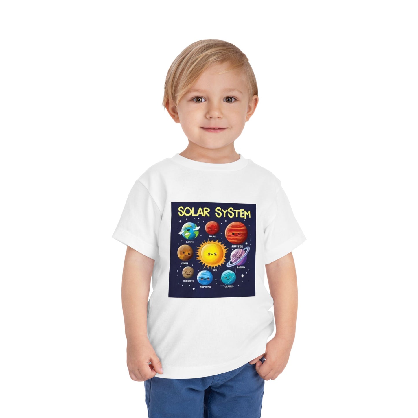 Solar System Toddler Tee - Cute Kids Space T-Shirt for Astronomy Lovers