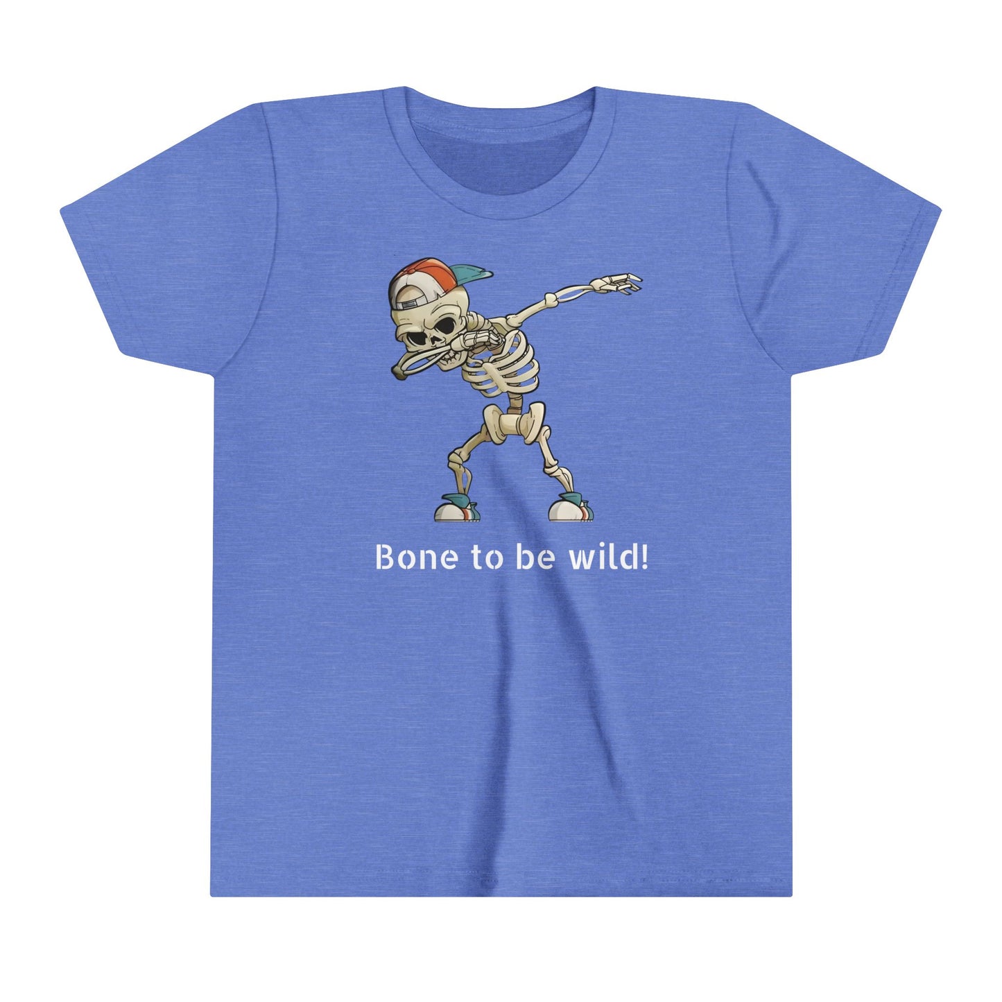 Cool Skeleton Dabbing Youth Short Sleeve Tee - Fun and Trendy Kid's Shirt for Casual Wear