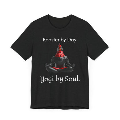 Yoga by Soul Unisex Jersey Short Sleeve Tee - Hen Meditation Design