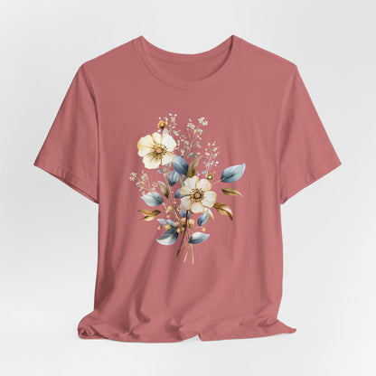 Floral Unisex Jersey T-Shirt - Soft and Stylish for Every Occasion