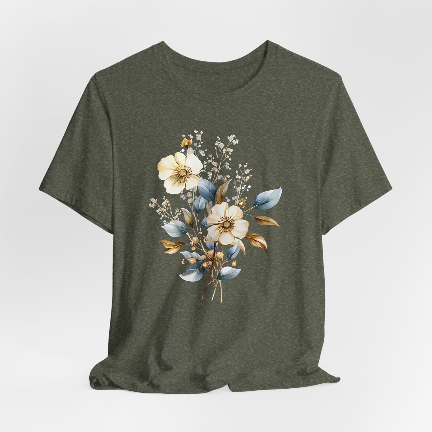 Floral Unisex Jersey T-Shirt - Soft and Stylish for Every Occasion